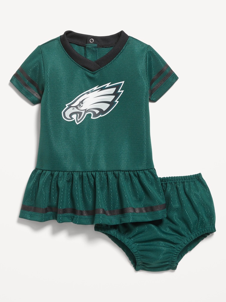 Philadelphia Eagles Graphic Mesh Dress and Shorts Set for Baby