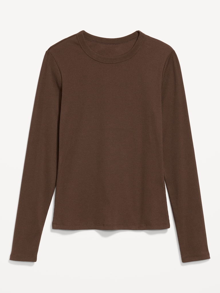 Snug Long-Sleeve Crew-Neck T-Shirt