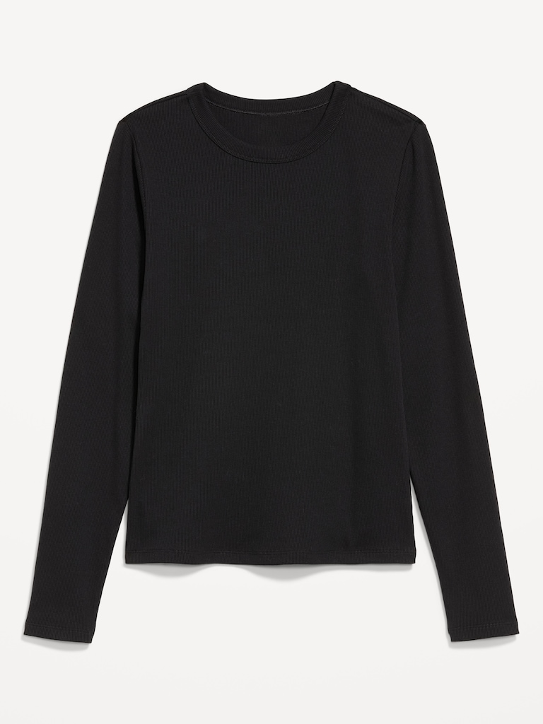 Snug Long-Sleeve Crew-Neck T-Shirt