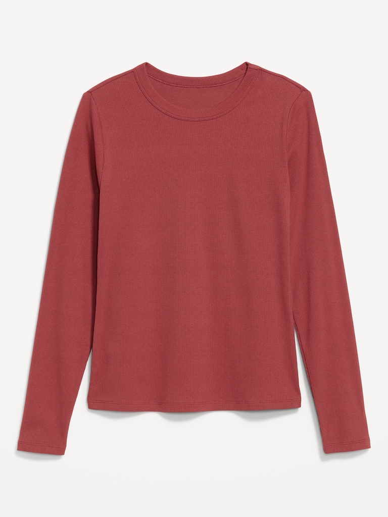 Snug Long-Sleeve Crew-Neck T-Shirt