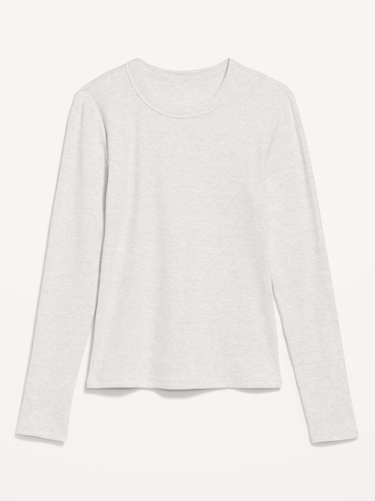 Snug Crew-Neck Long-Sleeve T-Shirt