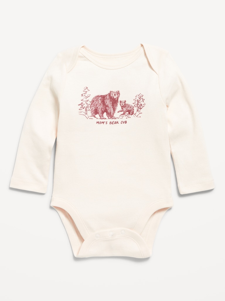 Unisex Long-Sleeve Graphic Bodysuit for Baby