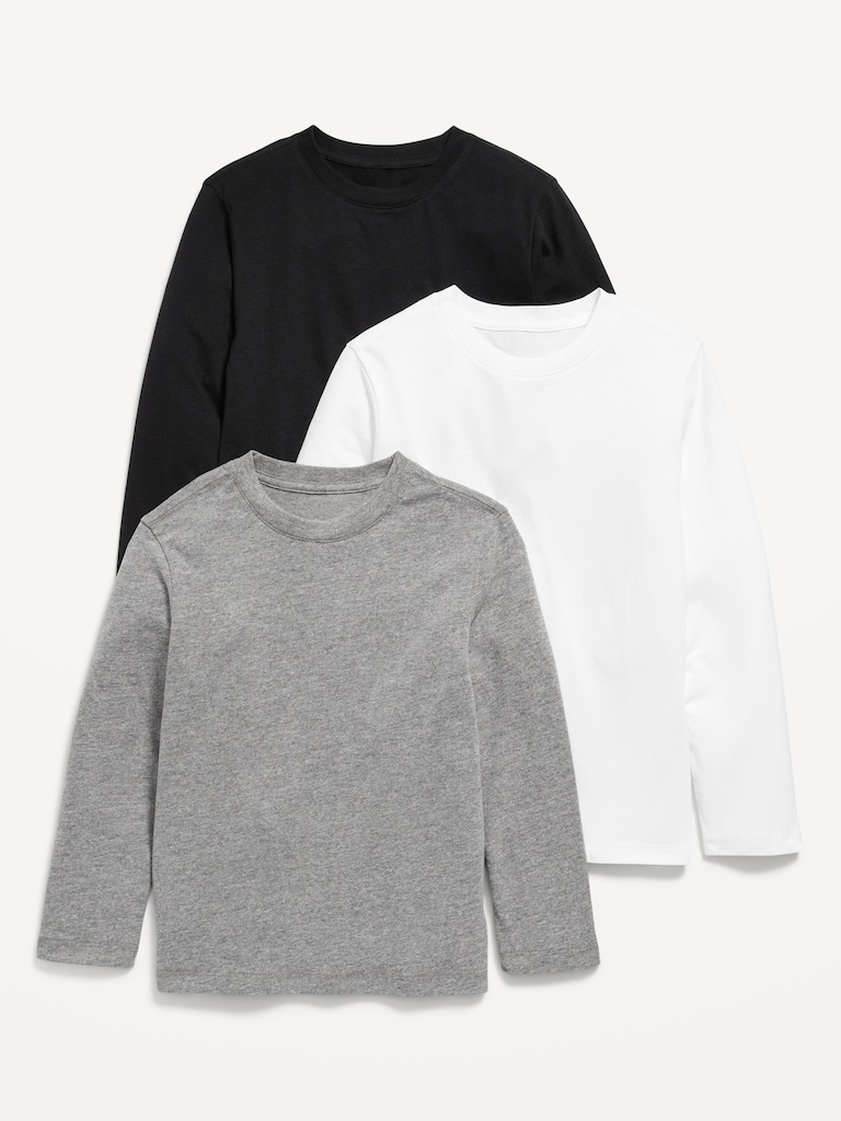 Softest Long-Sleeve T-Shirt 3-Pack for Boys