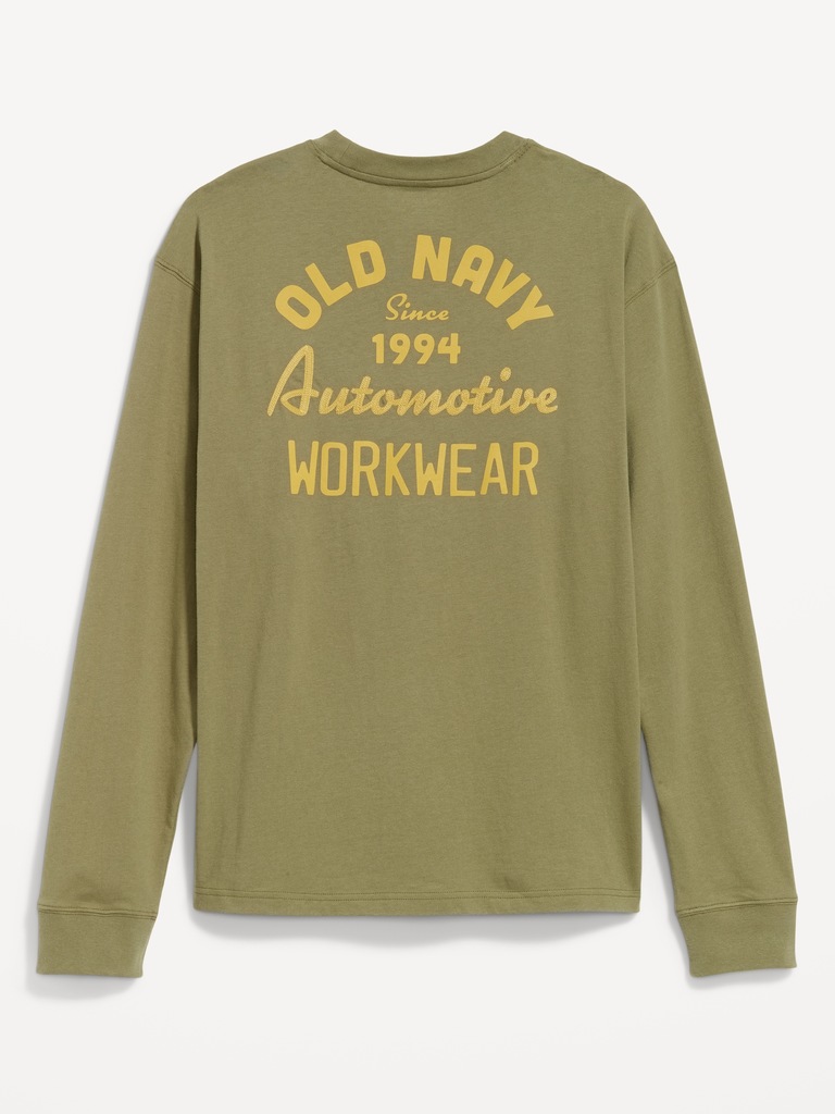 Heavyweight Long-Sleeve Logo-Graphic T-Shirt