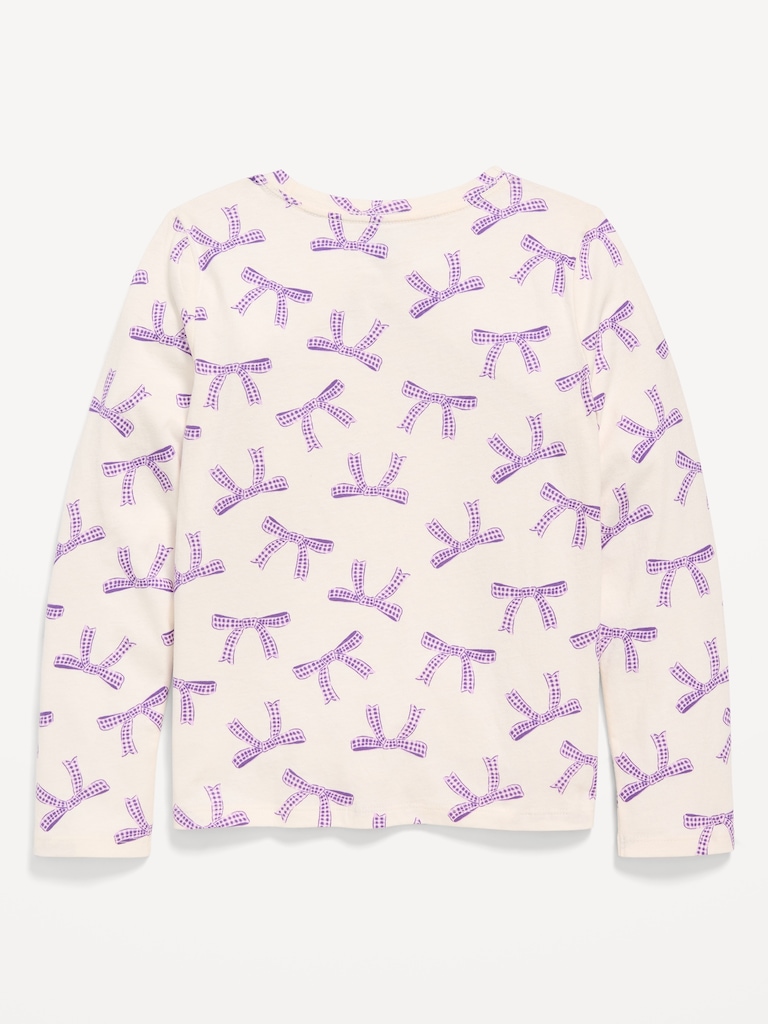 Softest Printed Long-Sleeve T-Shirt for Girls