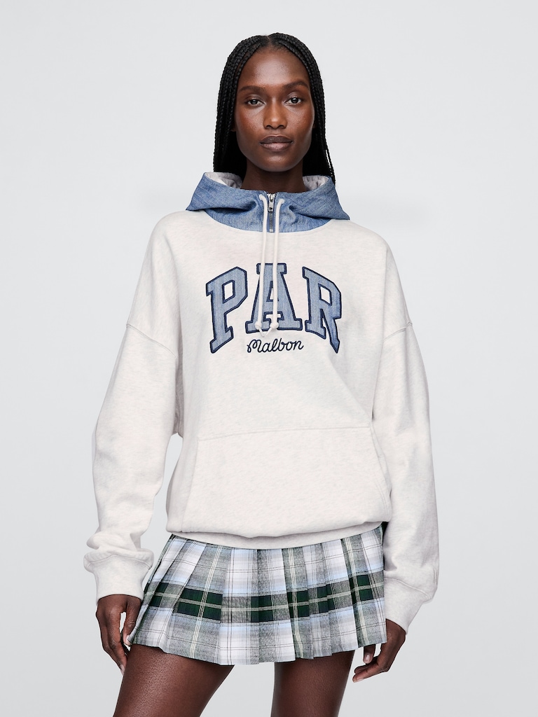 Gap × Malbon Adult Heavyweight French Terry Logo Hoodie