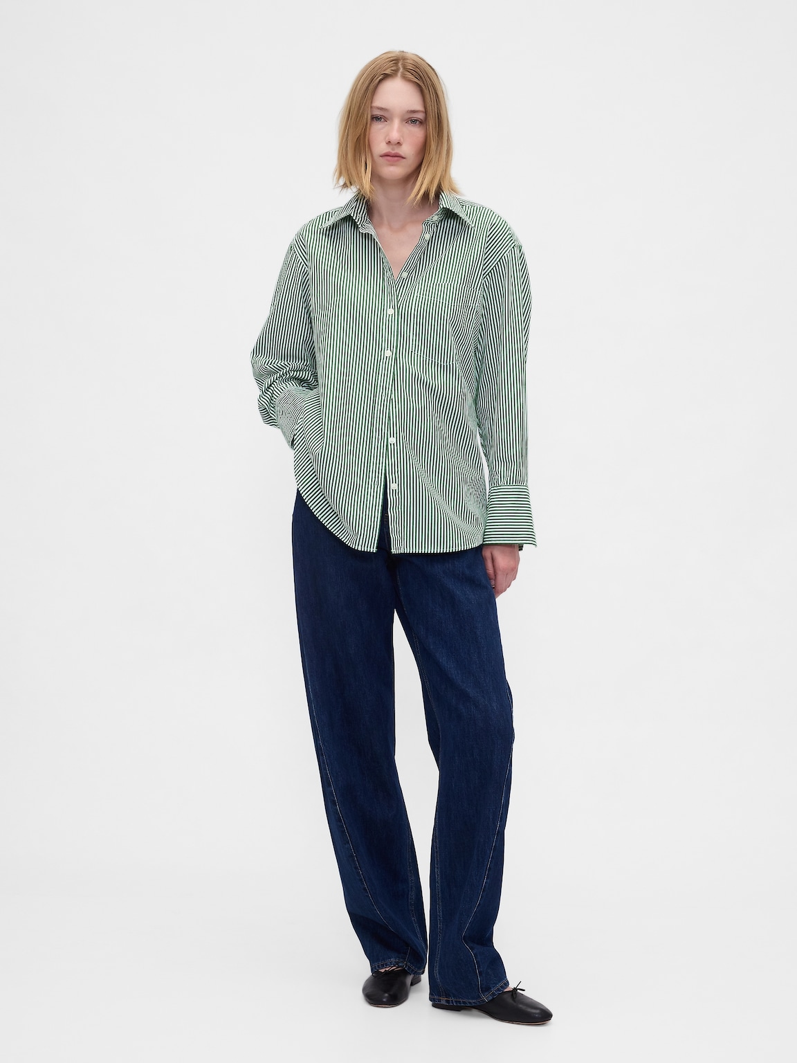 Organic Cotton Poplin Big Shirt