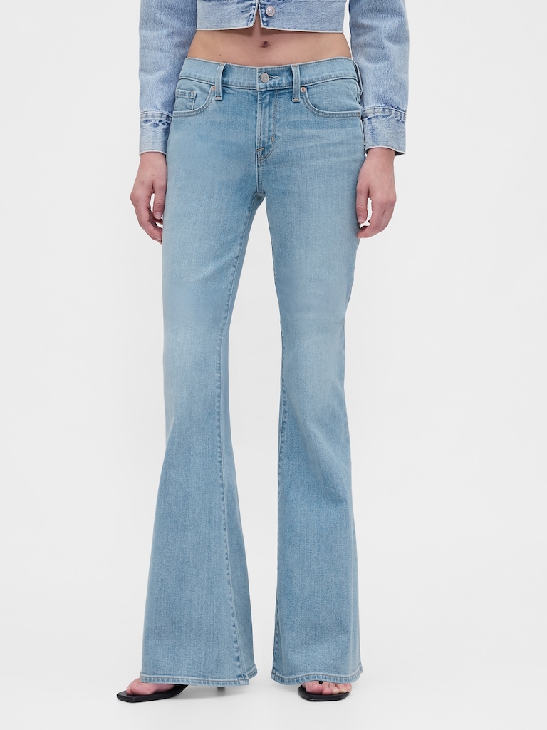 Low Rise Flare Jeans