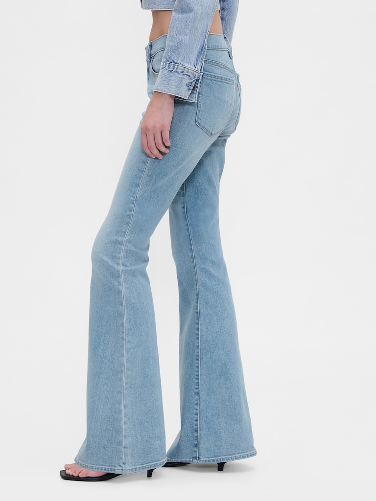 Low Rise Flare Jeans