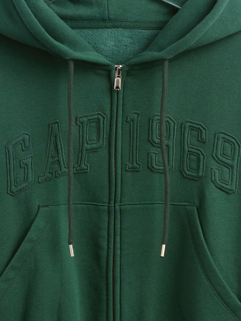 VintageSoft 1969 Logo Zip Hoodie