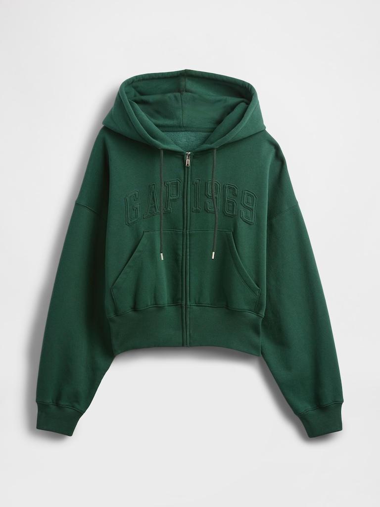 VintageSoft 1969 Logo Zip Hoodie
