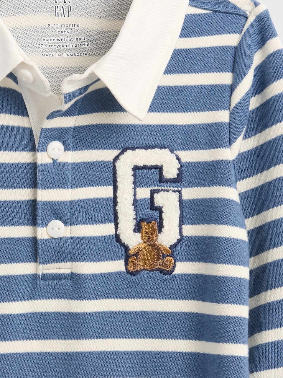 Baby VintageSoft Varsity Bear Logo One-Piece