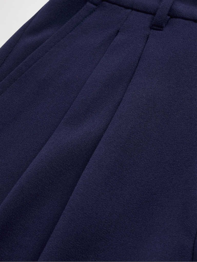 365 High Rise Brushed Twill Taper Ankle Trousers