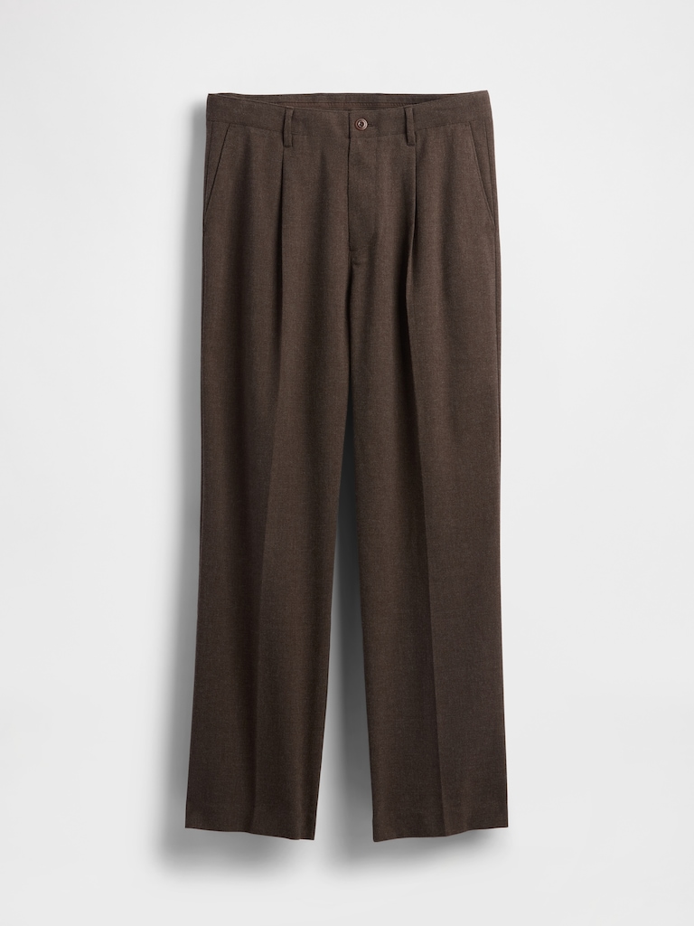 365 Wool-Blend Relaxed Trousers