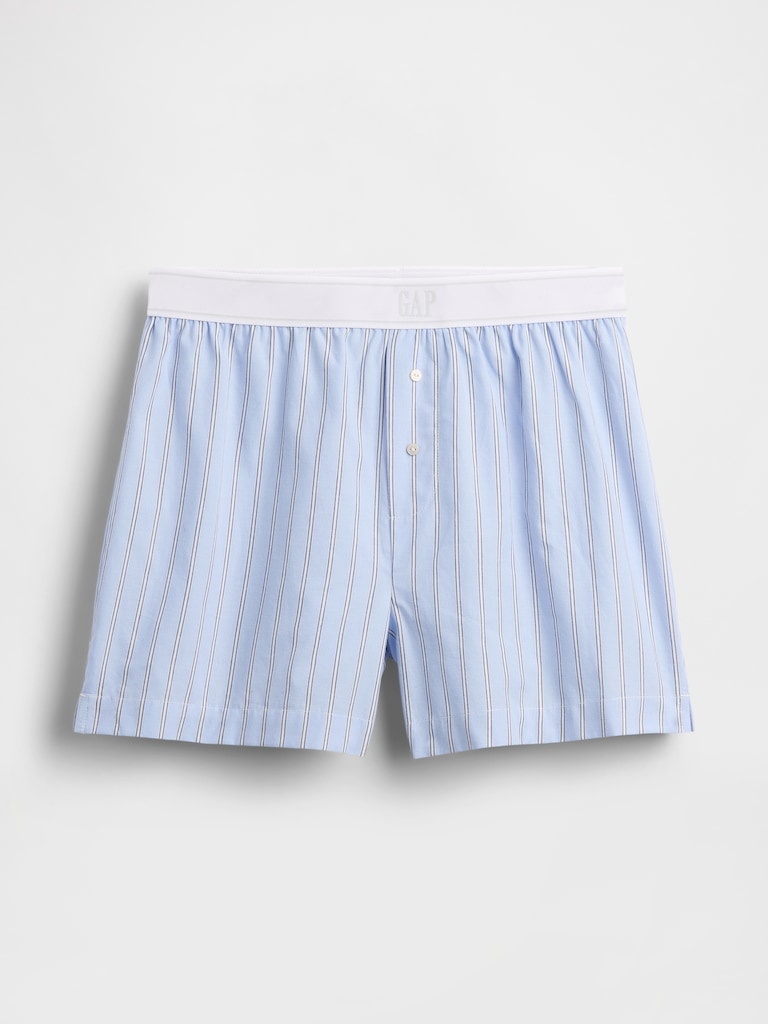 Poplin Logo PJ Boxer Shorts