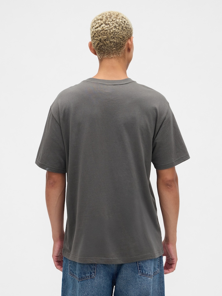 Relaxed Woodstock Graphic T-Shirt