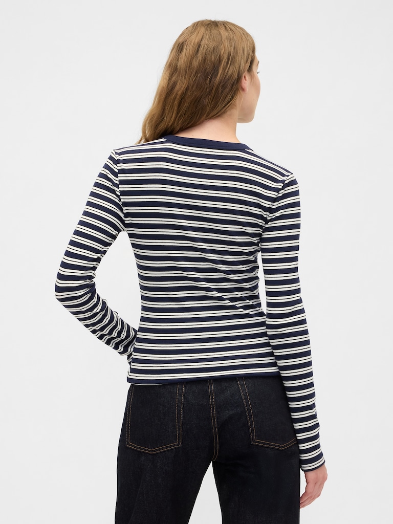 Essential Ribbed Crewneck T-Shirt