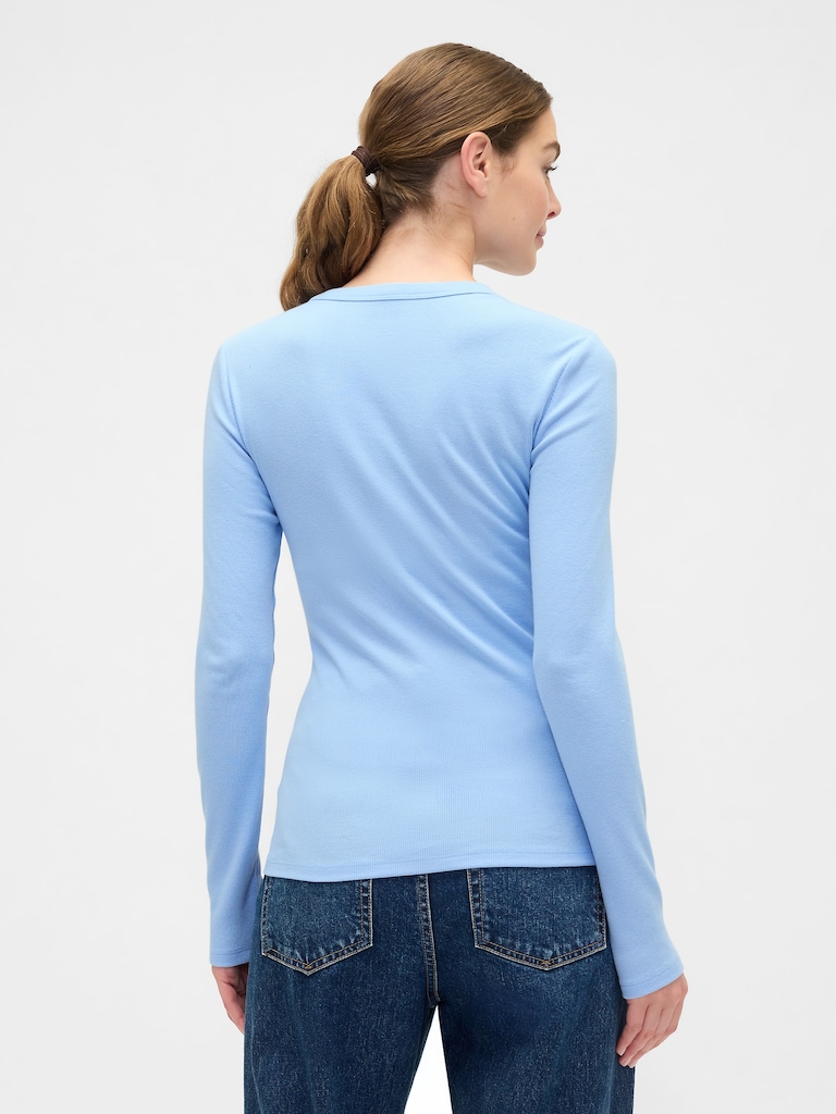 Essential Ribbed Crewneck T-Shirt