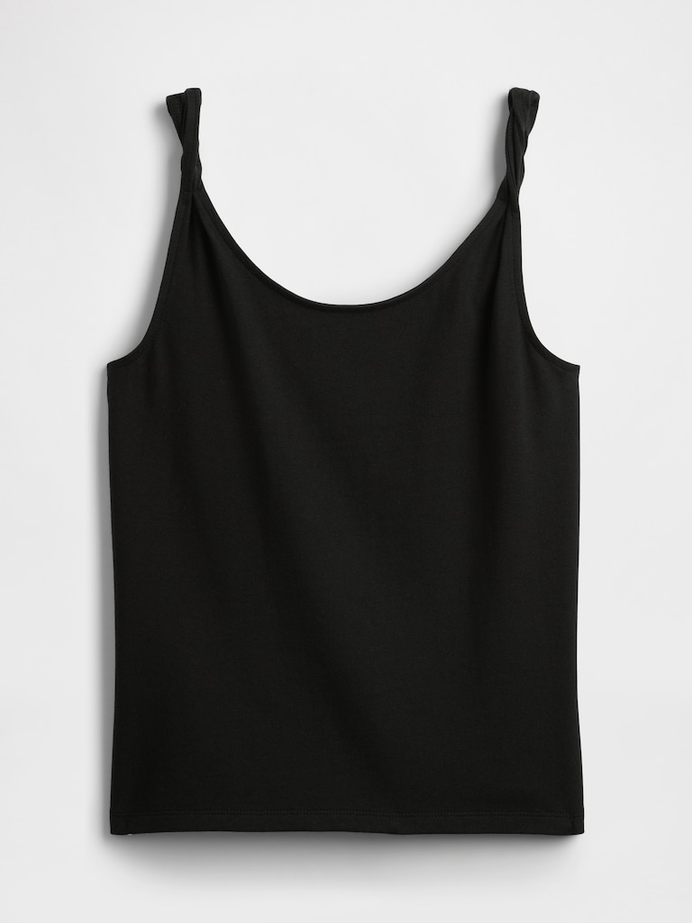 Stretch Jersey Twist Tank Top