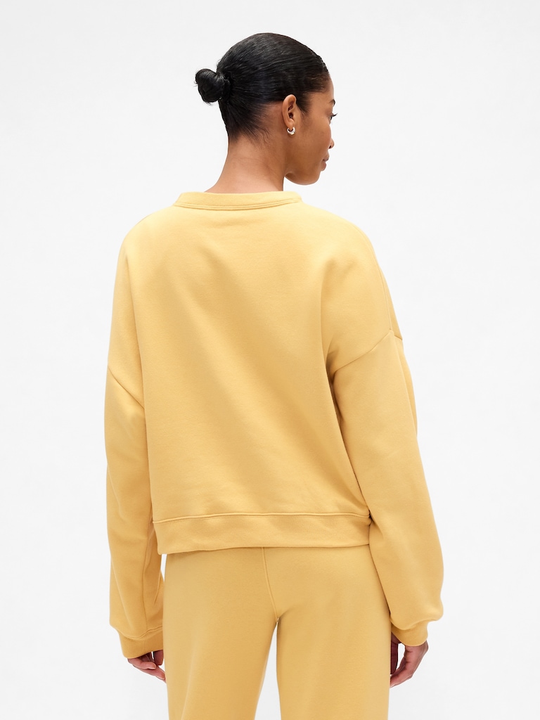 Relaxed Wedge Crewneck Sweatshirt