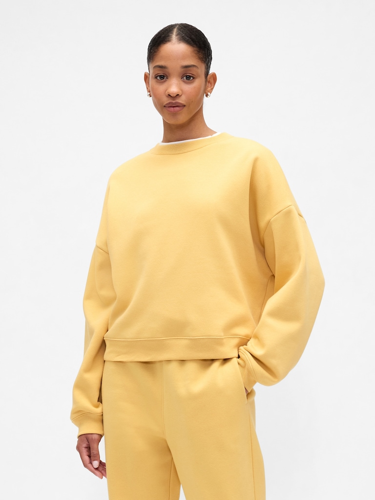 Relaxed Wedge Crewneck Sweatshirt