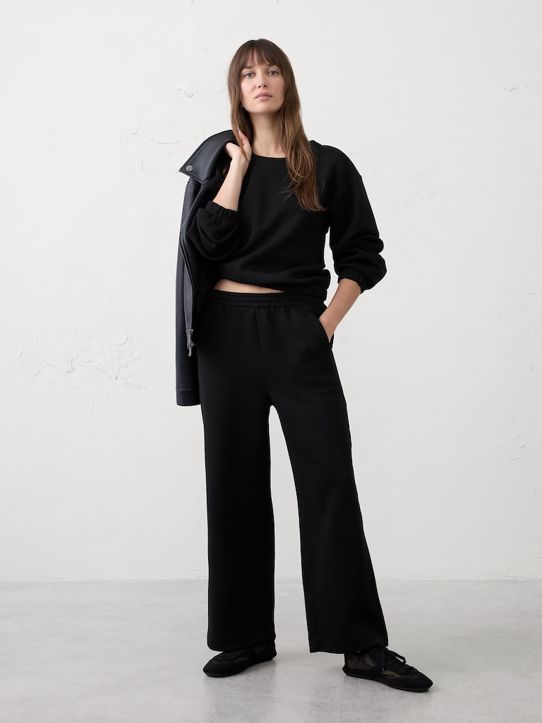 Weekender Wide-Leg High-Rise Ankle Pant