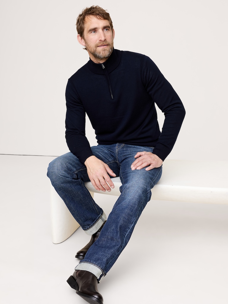 Merino Quarter-Zip Sweater