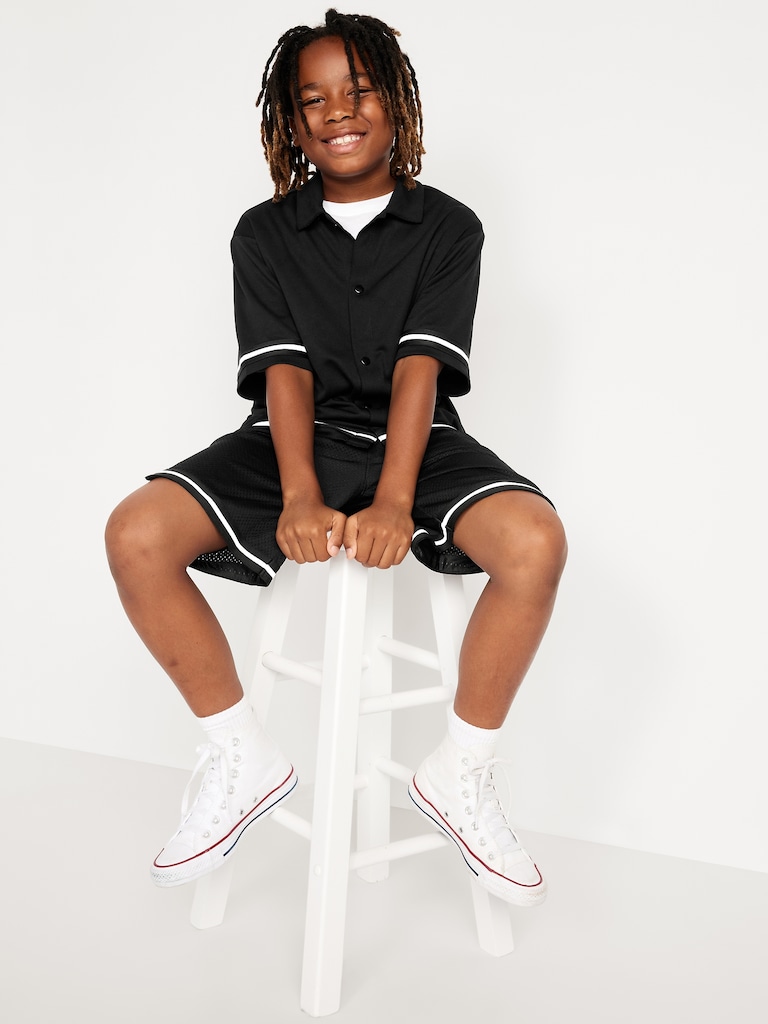 Collared Mesh Go-Dry Cool Performance Shirt for Boys