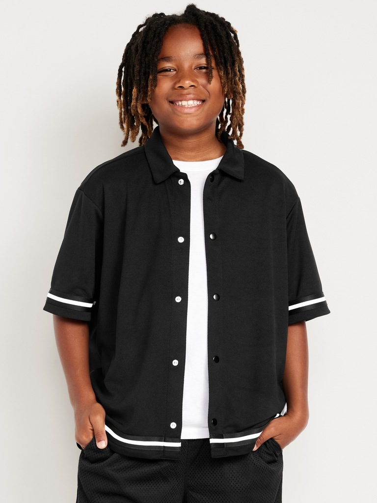 Collared Mesh Go-Dry Cool Performance Shirt for Boys