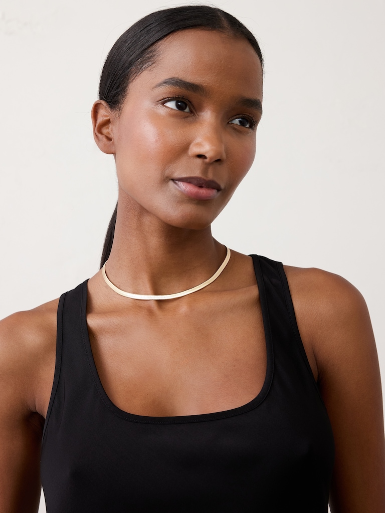 Flat Herringbone Necklace