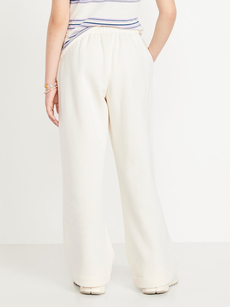 Favorite Fleece High-Waisted Wide-Leg Sweatpants for Girls
