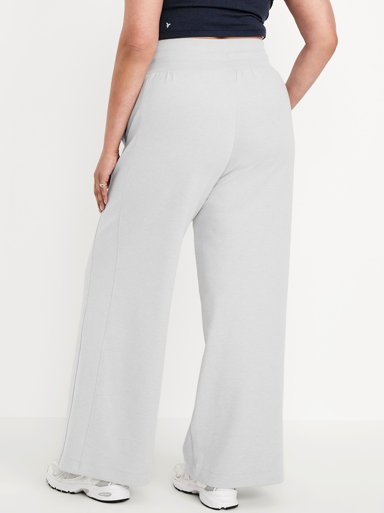 Extra High-Waisted Dynamic Fleece Wide-Leg Sweatpants