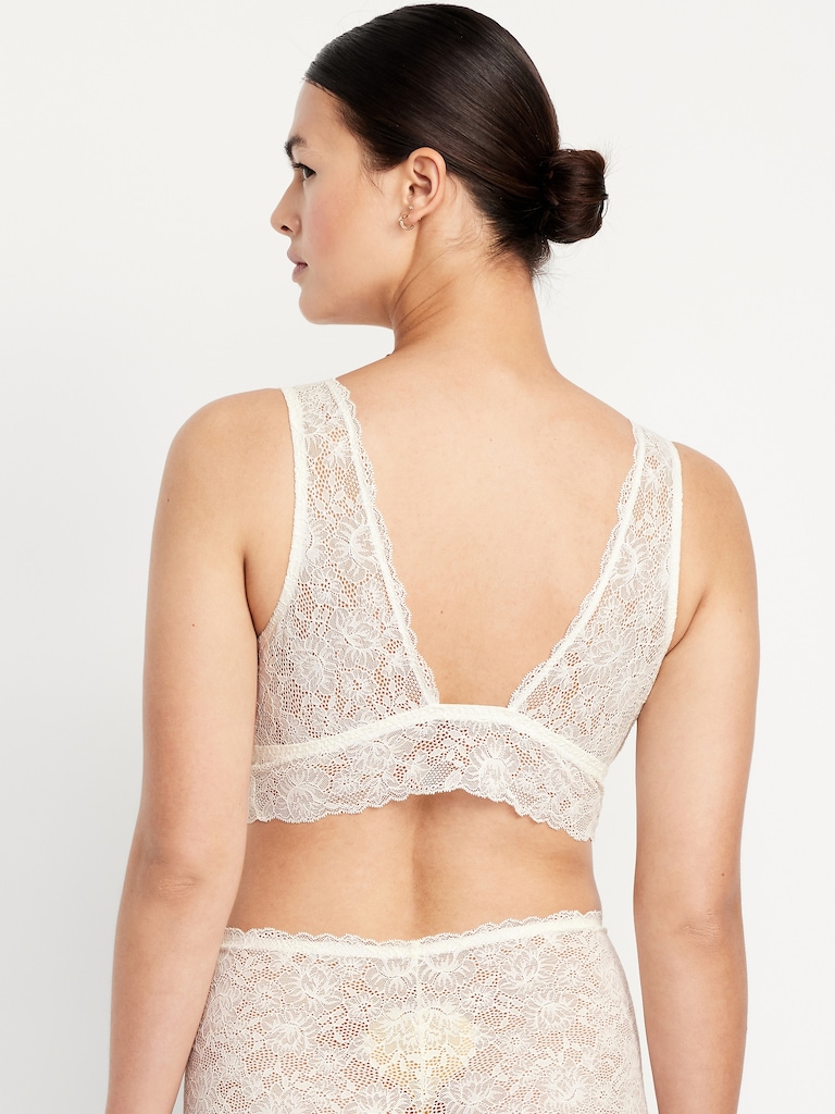 V-Neck Lace Bralette