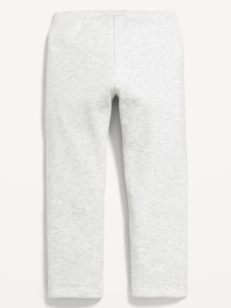 Heart-Patch Fleece-Lined Leggings for Toddler Girls