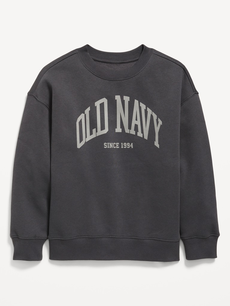 Oversized Logo-Graphic Sweatshirt for Boys