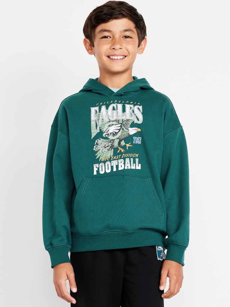 Philadelphia Eagles Oversized Pullover Hoodie for Boys