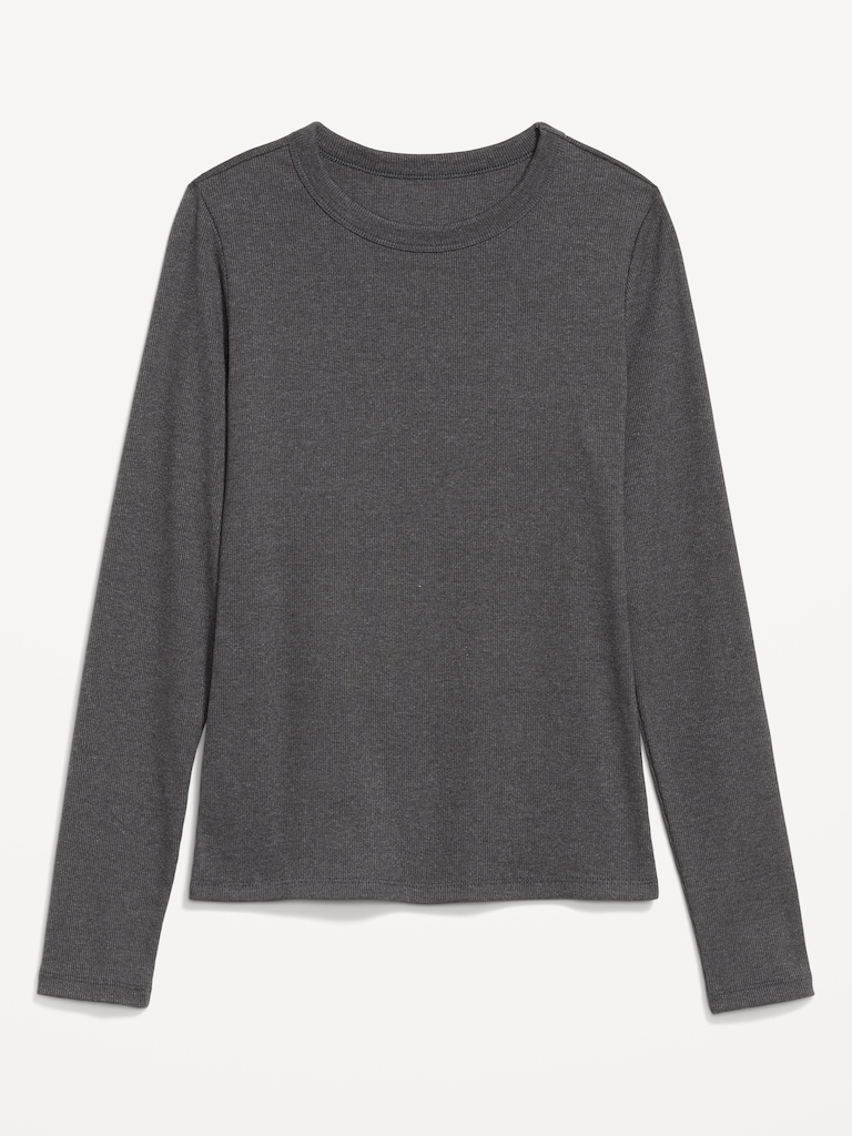 Snug Long-Sleeve Crew-Neck T-Shirt