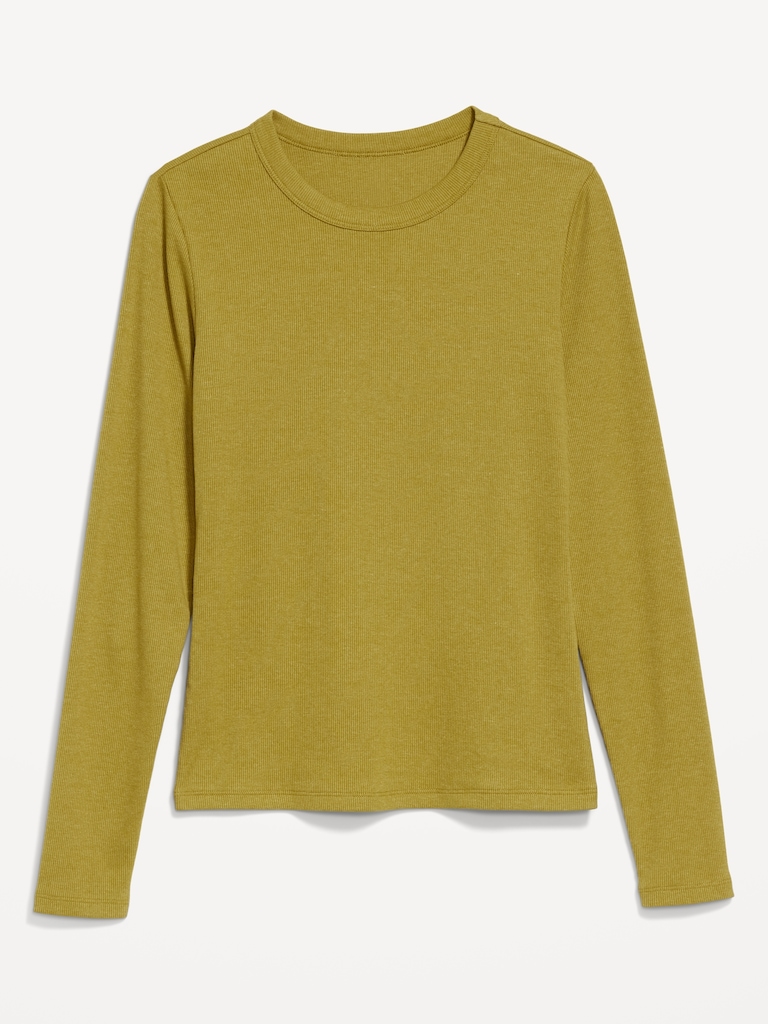 Snug Long-Sleeve Crew-Neck T-Shirt