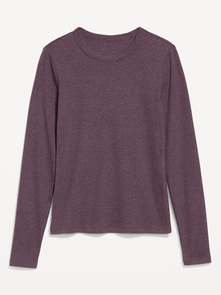 Snug Long-Sleeve Crew-Neck T-Shirt