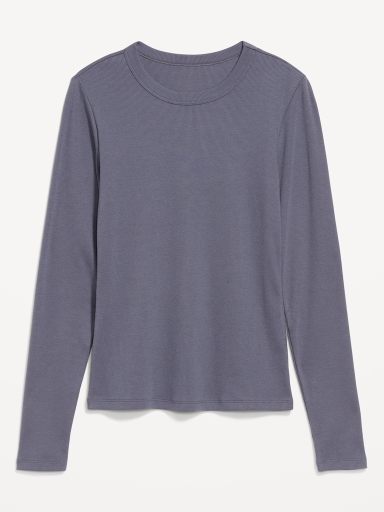Snug Long-Sleeve Crew-Neck T-Shirt