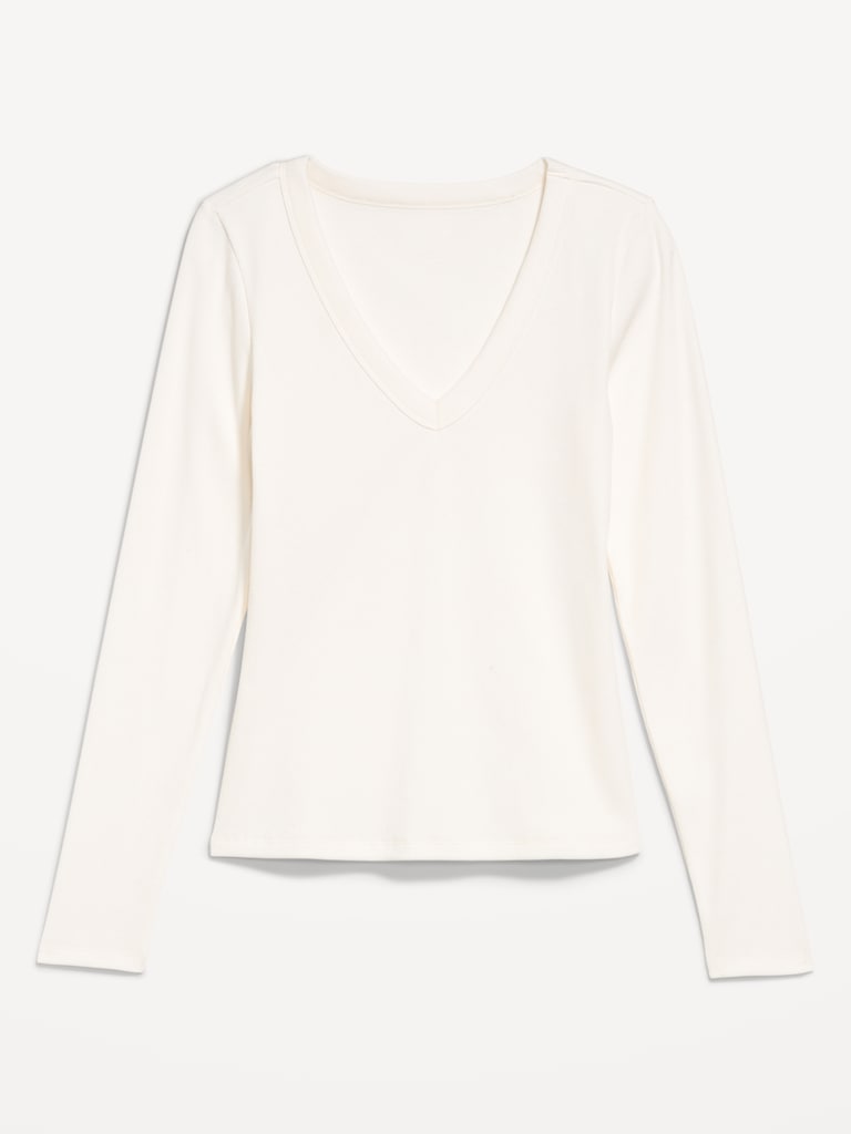 Cozy Snug Long-Sleeve V-Neck T-Shirt