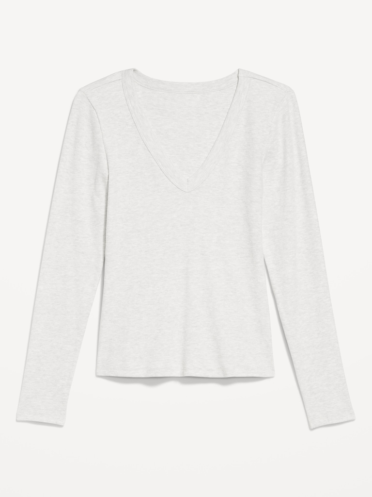 Cozy Snug Long-Sleeve V-Neck T-Shirt