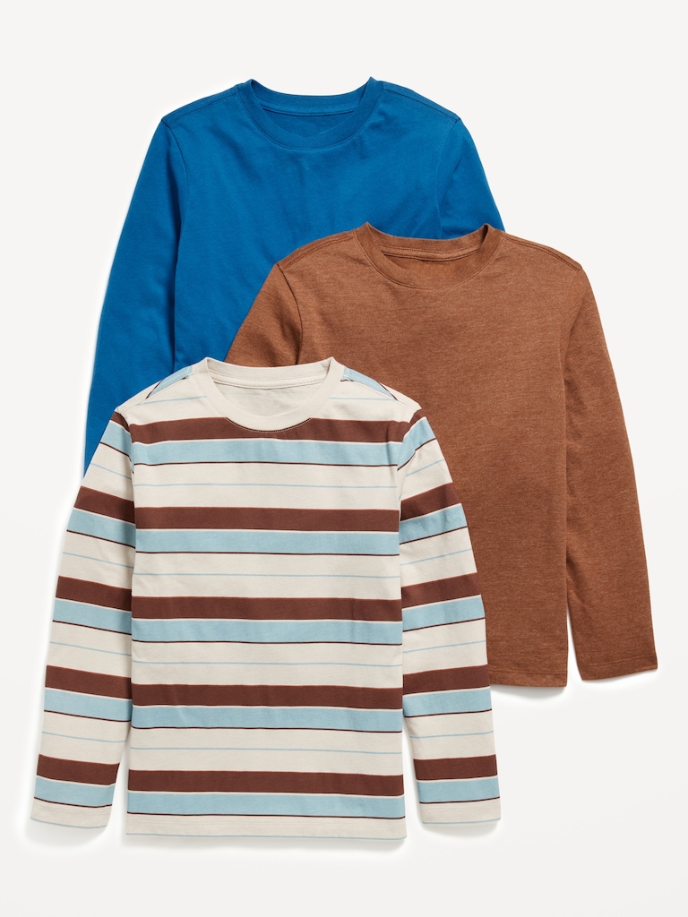 Softest Long-Sleeve T-Shirt 3-Pack for Boys