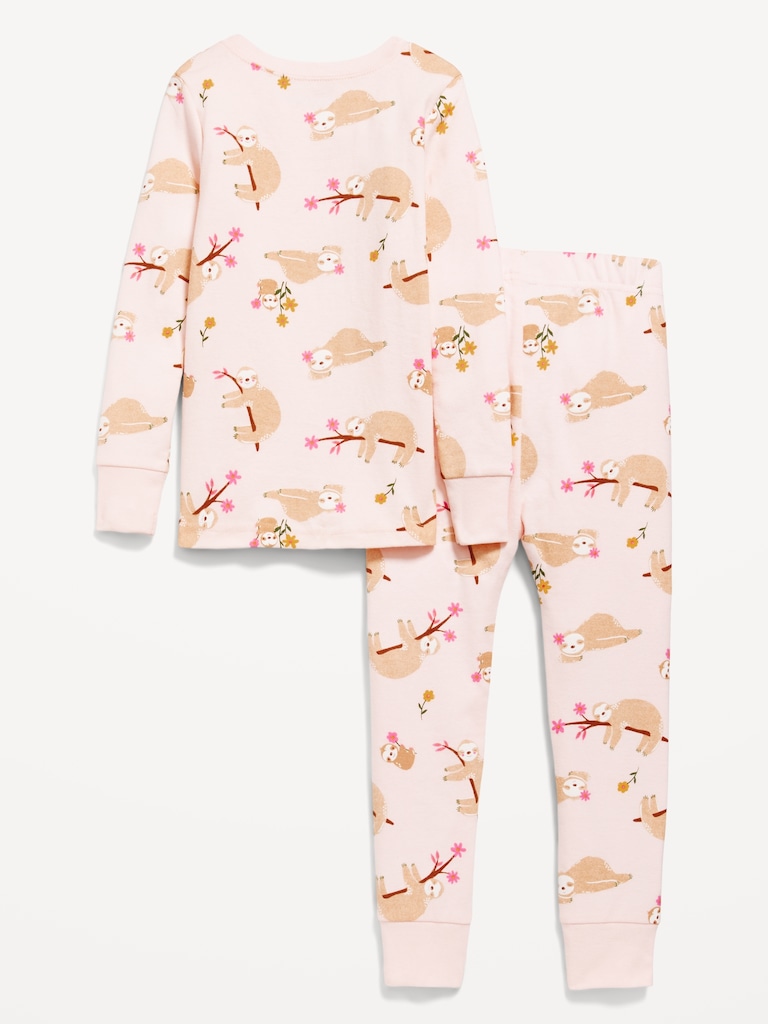 Printed Snug-Fit Pajama Set for Toddler & Baby