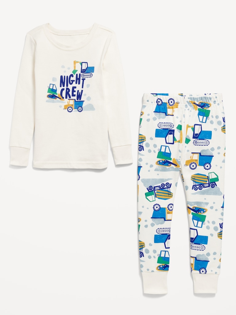 Printed Snug-Fit Pajama Set for Toddler & Baby