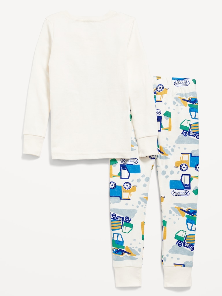 Printed Snug-Fit Pajama Set for Toddler & Baby
