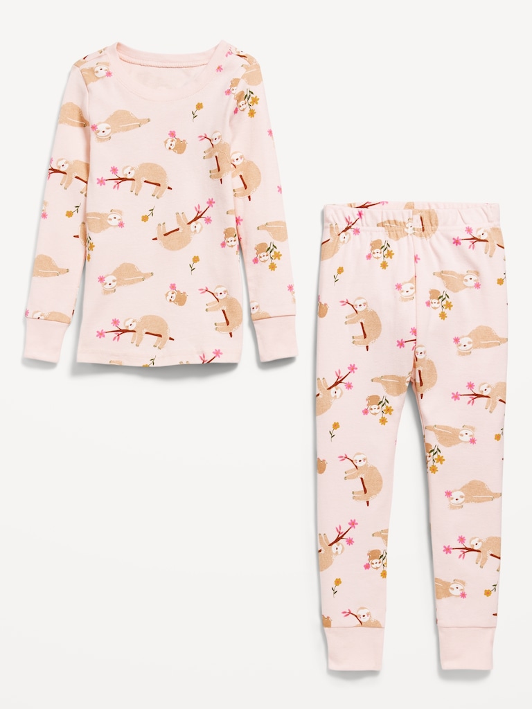 Printed Snug-Fit Pajama Set for Toddler & Baby