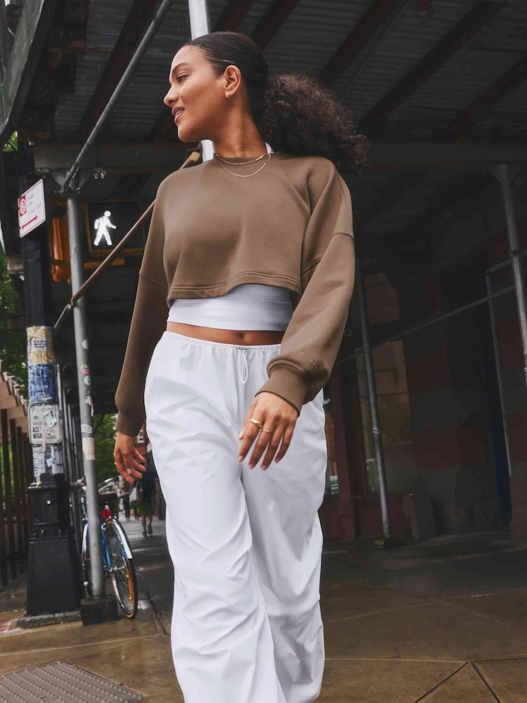 Terry Super Cropped Dolman