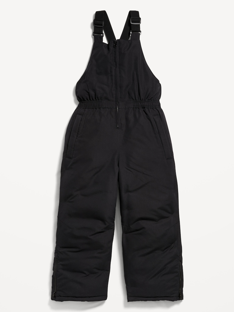 Water-Resistant Gender-Neutral Snow-Bib Overalls for Kids