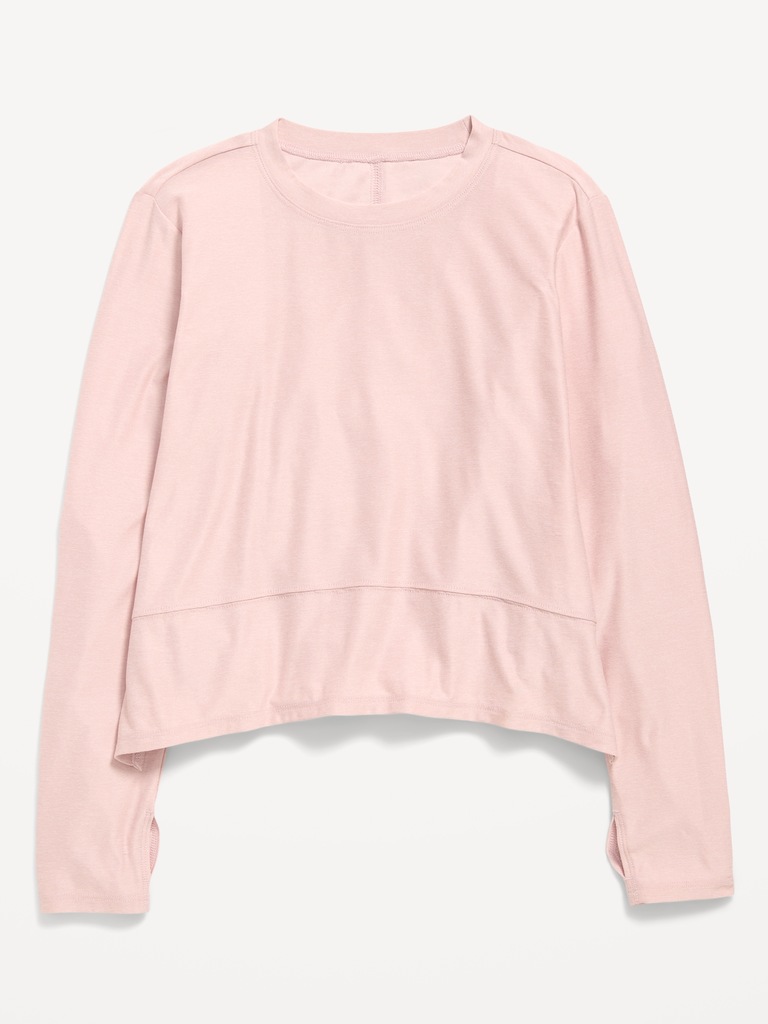 CloudMotion Long-Sleeve Performance T-Shirt for Girls